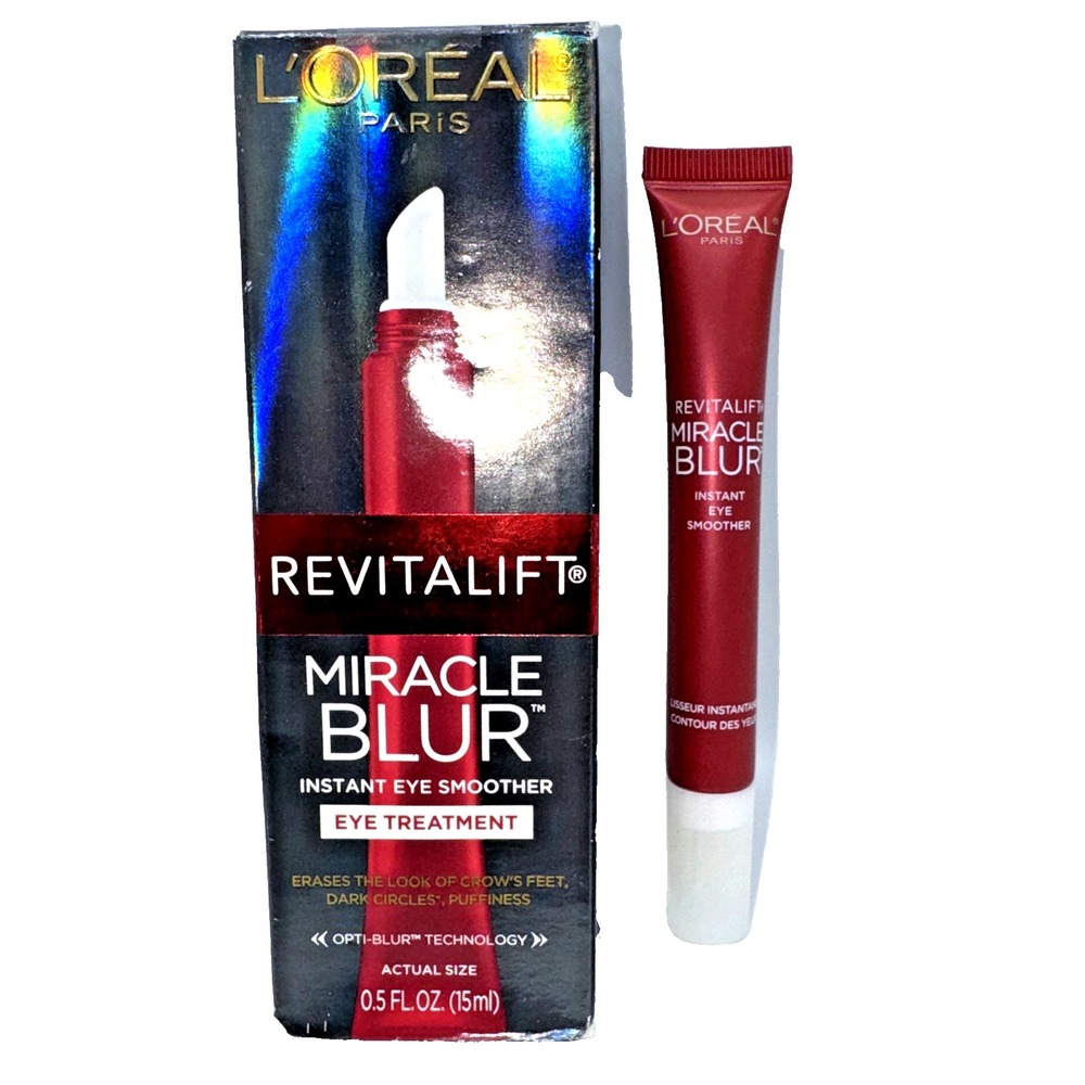 New L'Oreal Revitalift Miracle Blur Instant Eye Treatment Smoother 0.5 fl oz.